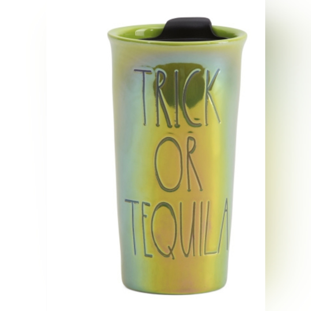 NWT Rae Dunn Trick or Tequila Travel Tumbler with Lid